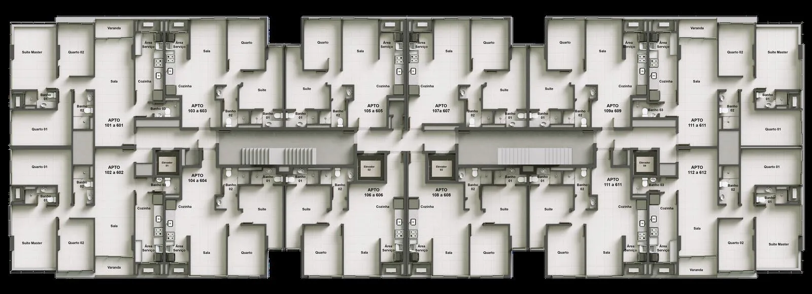 Planta 2 Quartos (1S)